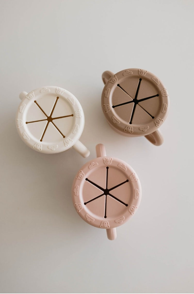 Snack Cup with Removable Lid (Pink)