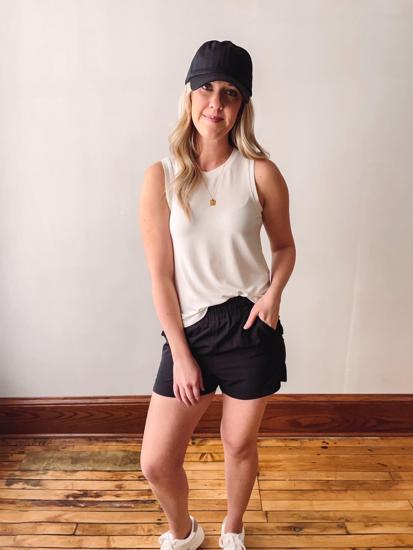Katie Black Athletic Shorts