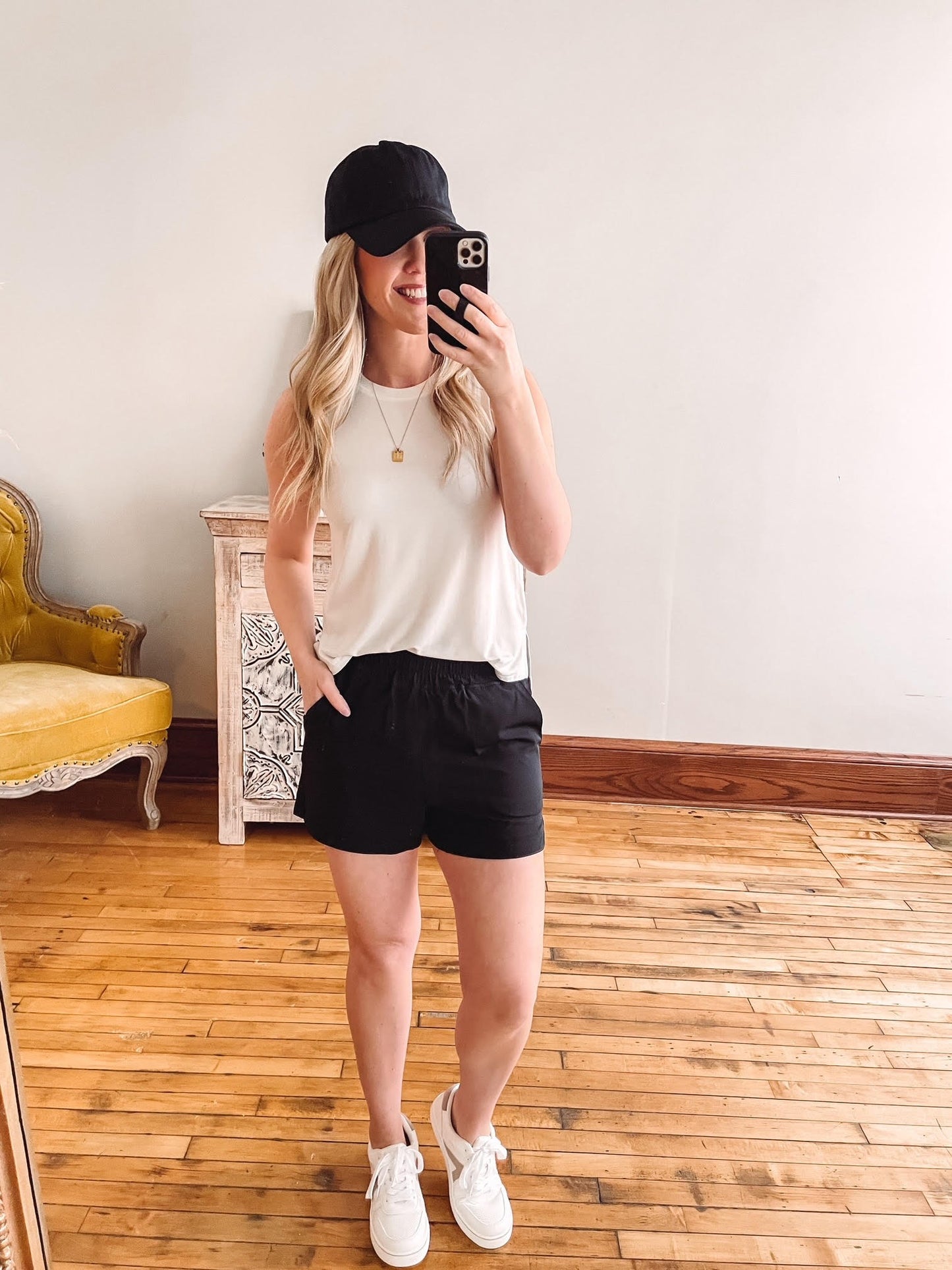 Katie Black Athletic Shorts