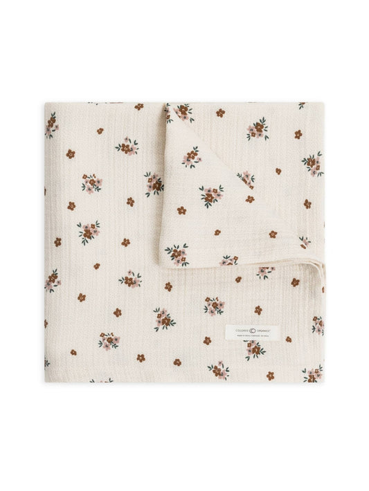 Bonnie Floral Muslin Swaddle Blanket