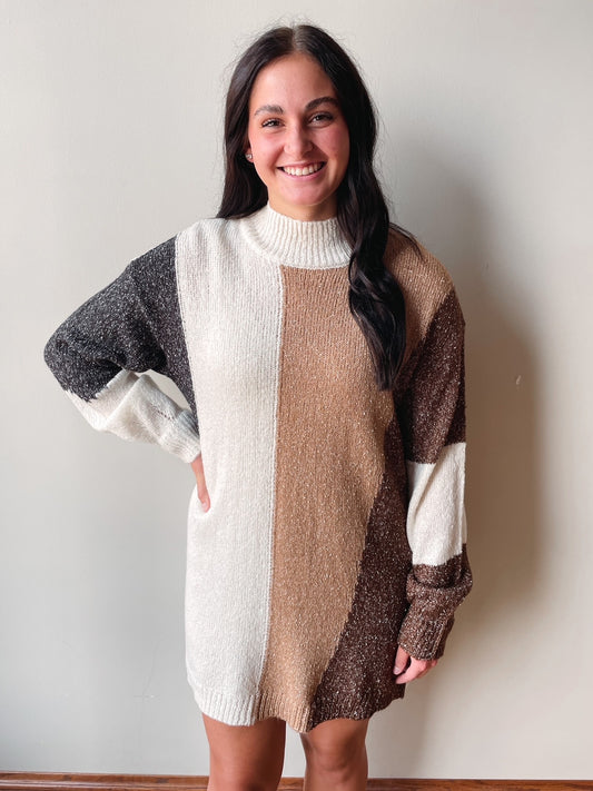 Bryn Colorblock Sweater Dress