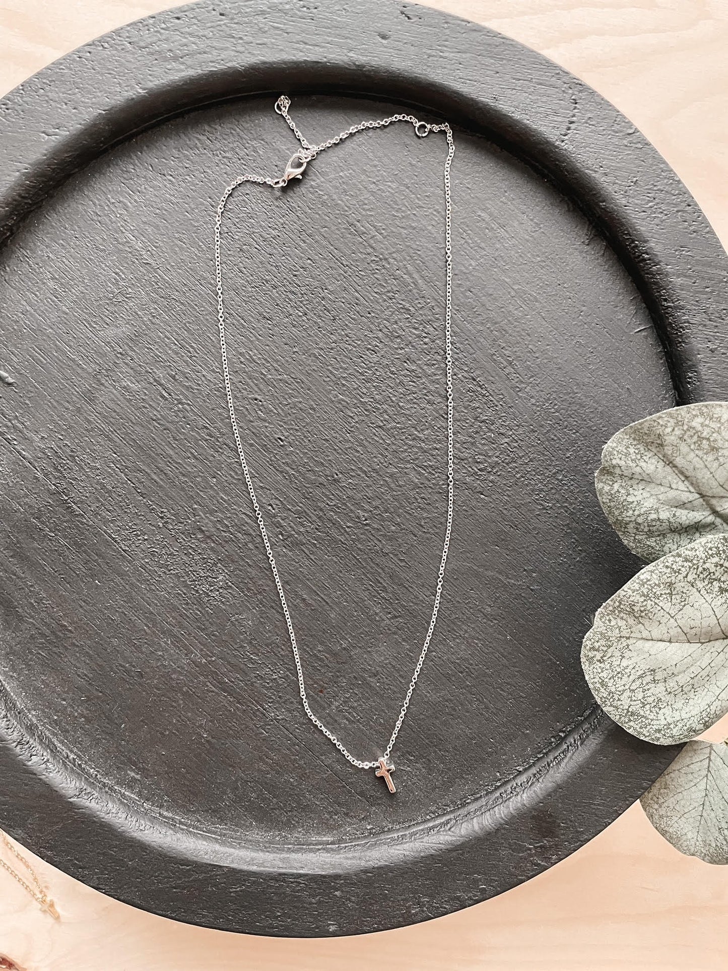 Silver Mini Cross Necklace