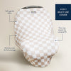 Taupe Checkerboard Mom Boss™ 4-in-1 Multi-Use Cover