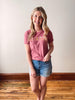 Julie Denim Cuffed Shorts (4" inseam)