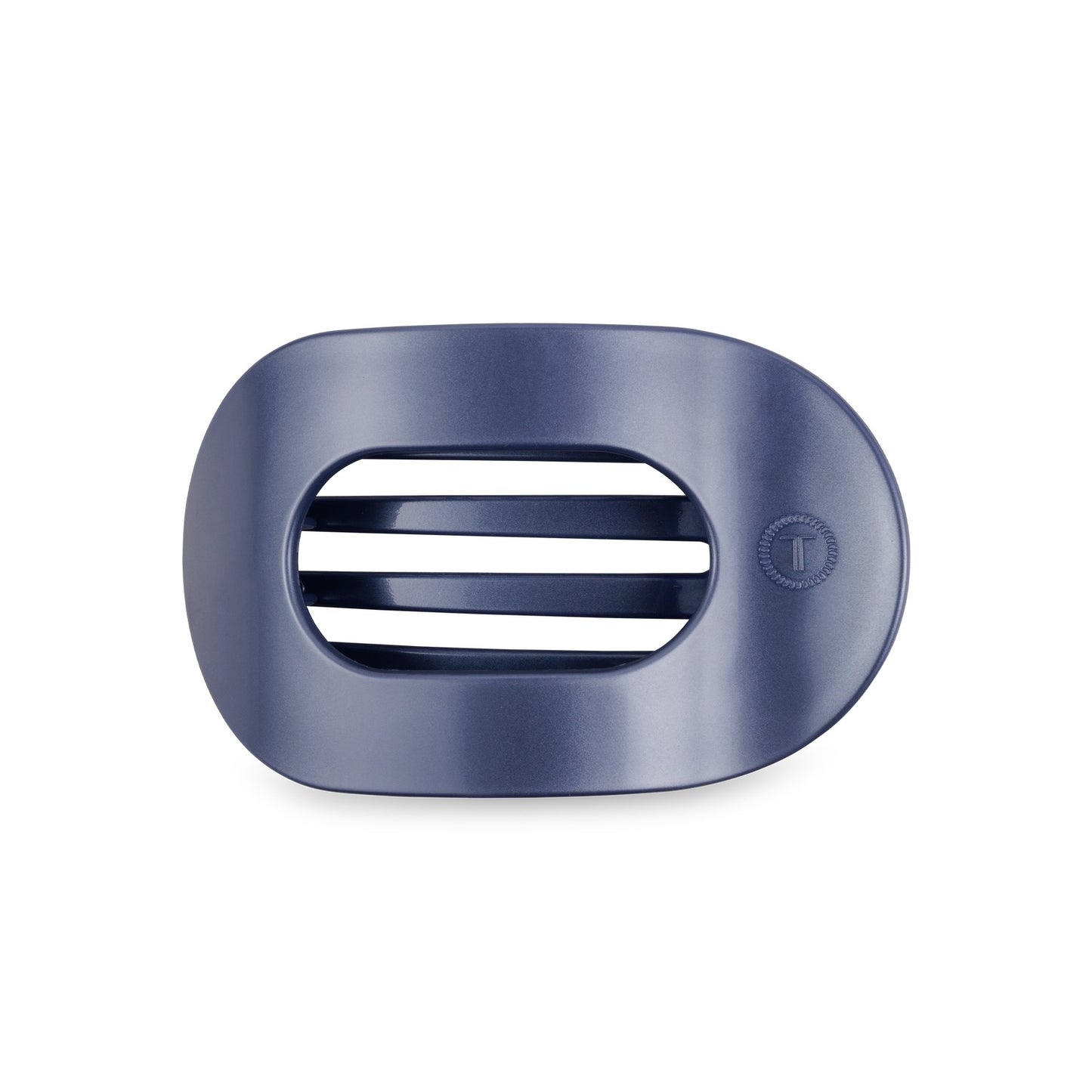 Blue Round Flat Hair Clip (Medium)