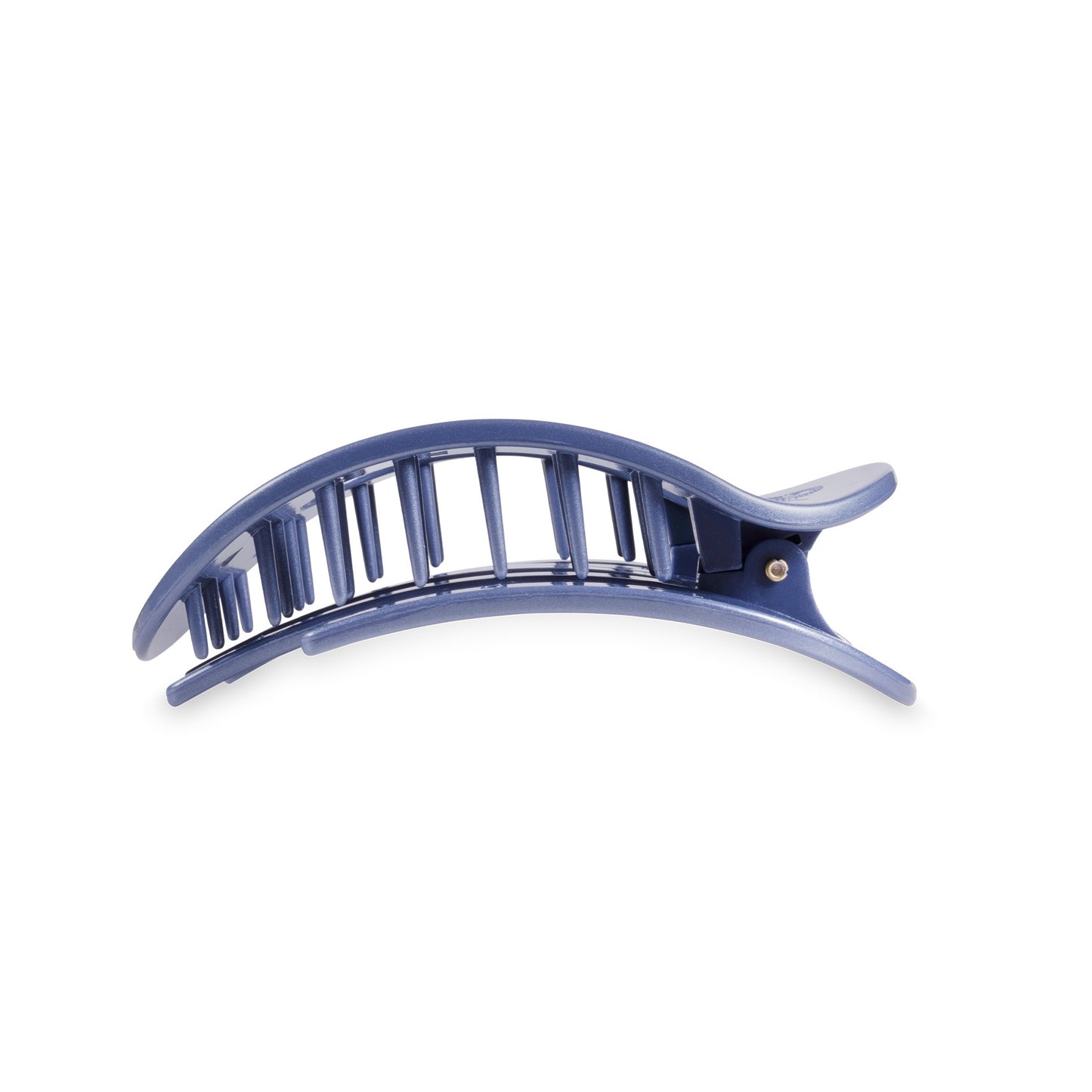 Blue Round Flat Hair Clip (Medium)