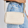 Charlotte Ivory Woven Crossbody