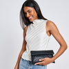 Priscilla Black Clutch