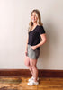 Katie Olive Green Athletic Shorts