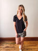 Katie Olive Green Athletic Shorts