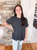 Black Oversized Boyfriend Tee