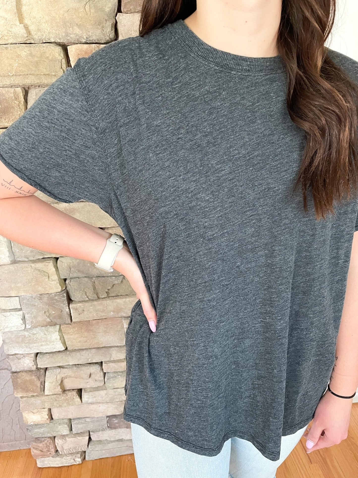 Black Oversized Boyfriend Tee