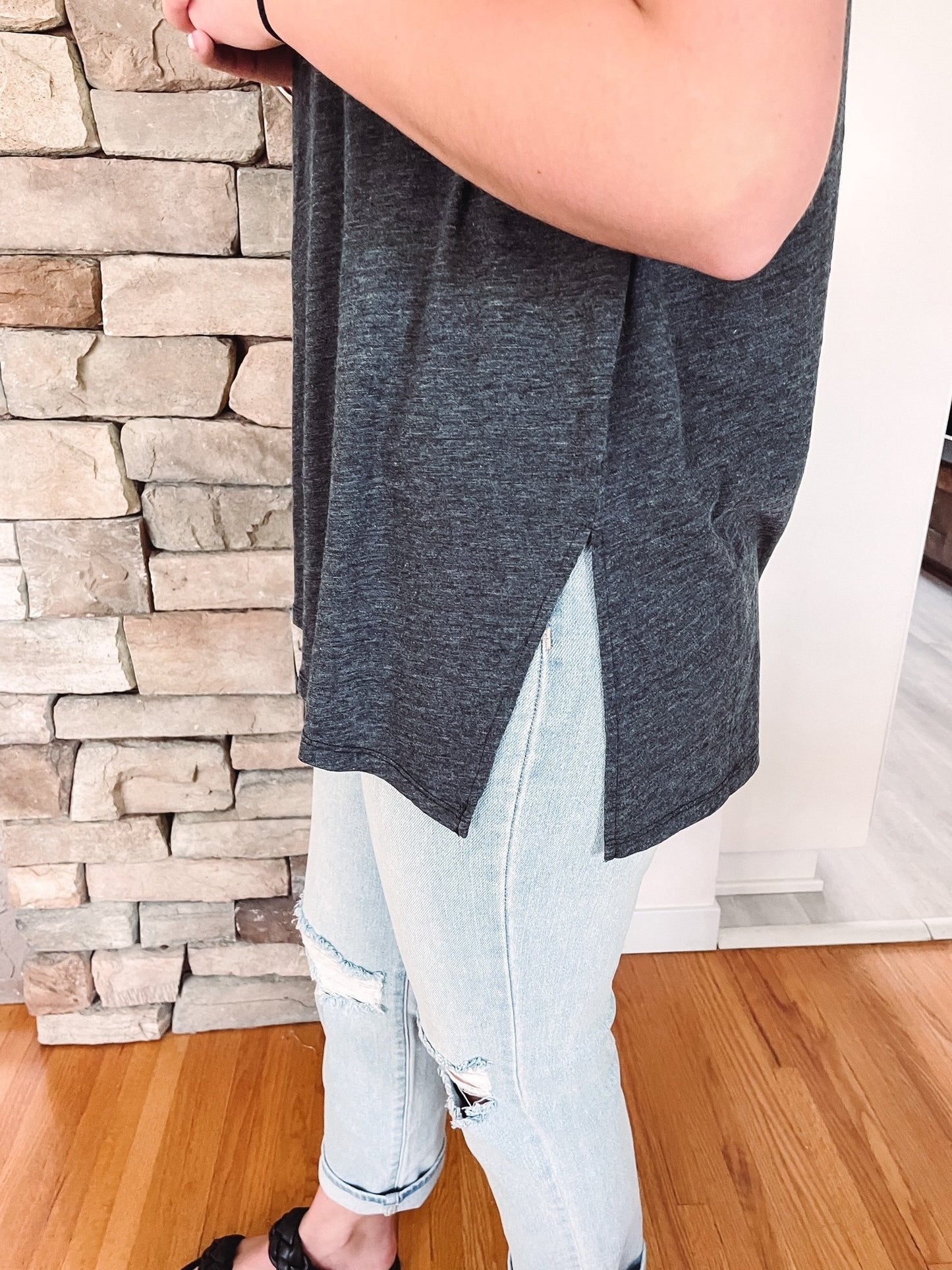 Black Oversized Boyfriend Tee