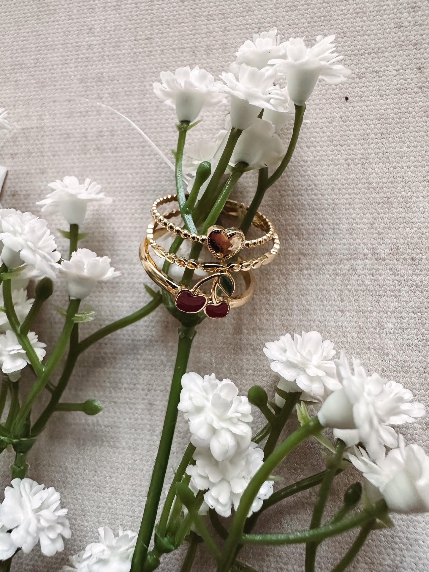 Cherry Ring Set