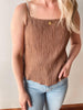 Brown Textured Cami