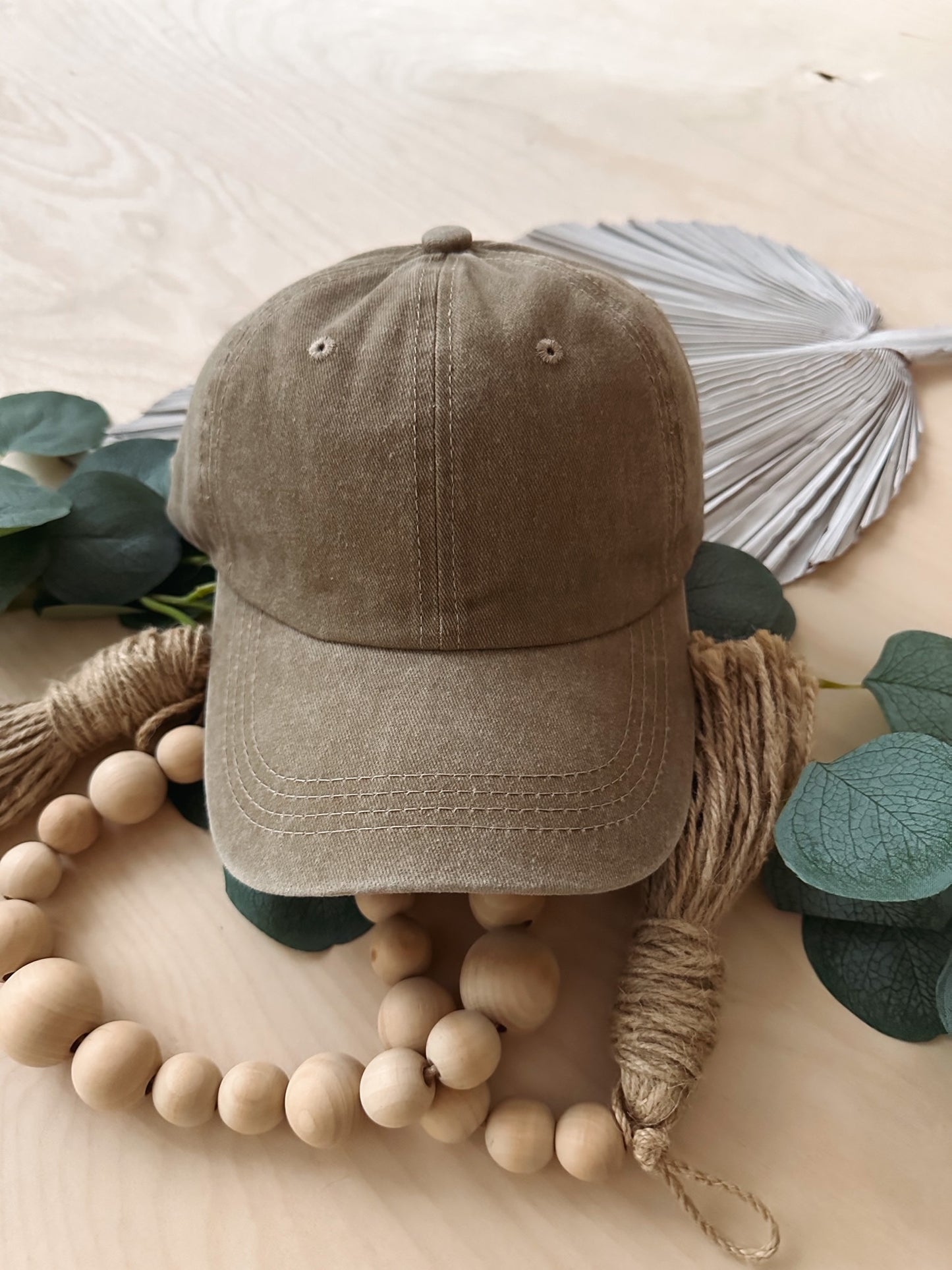 Khaki Vintage Baseball Cap