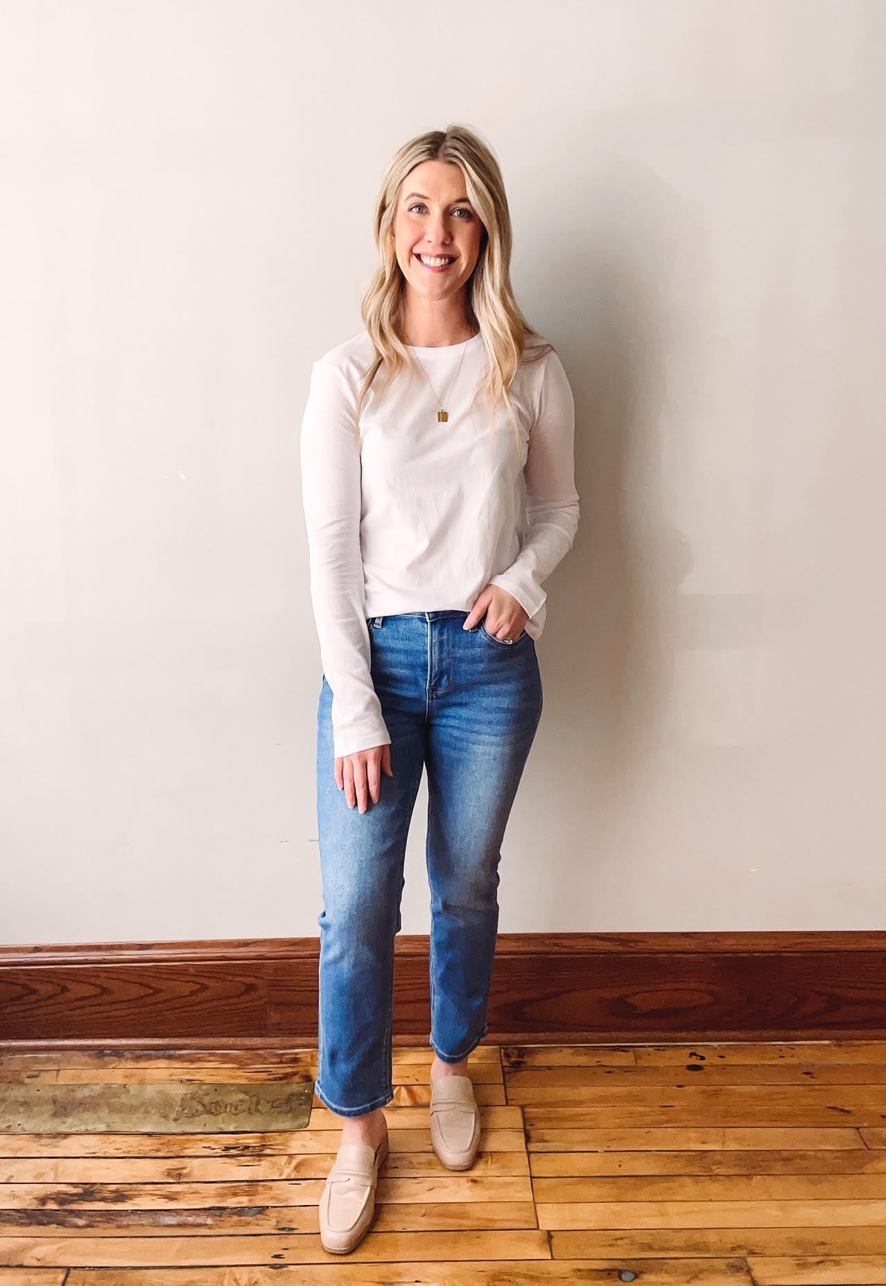 Cotton White Long Sleeve