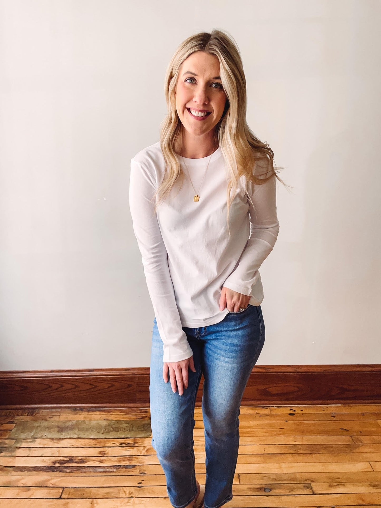 Cotton White Long Sleeve