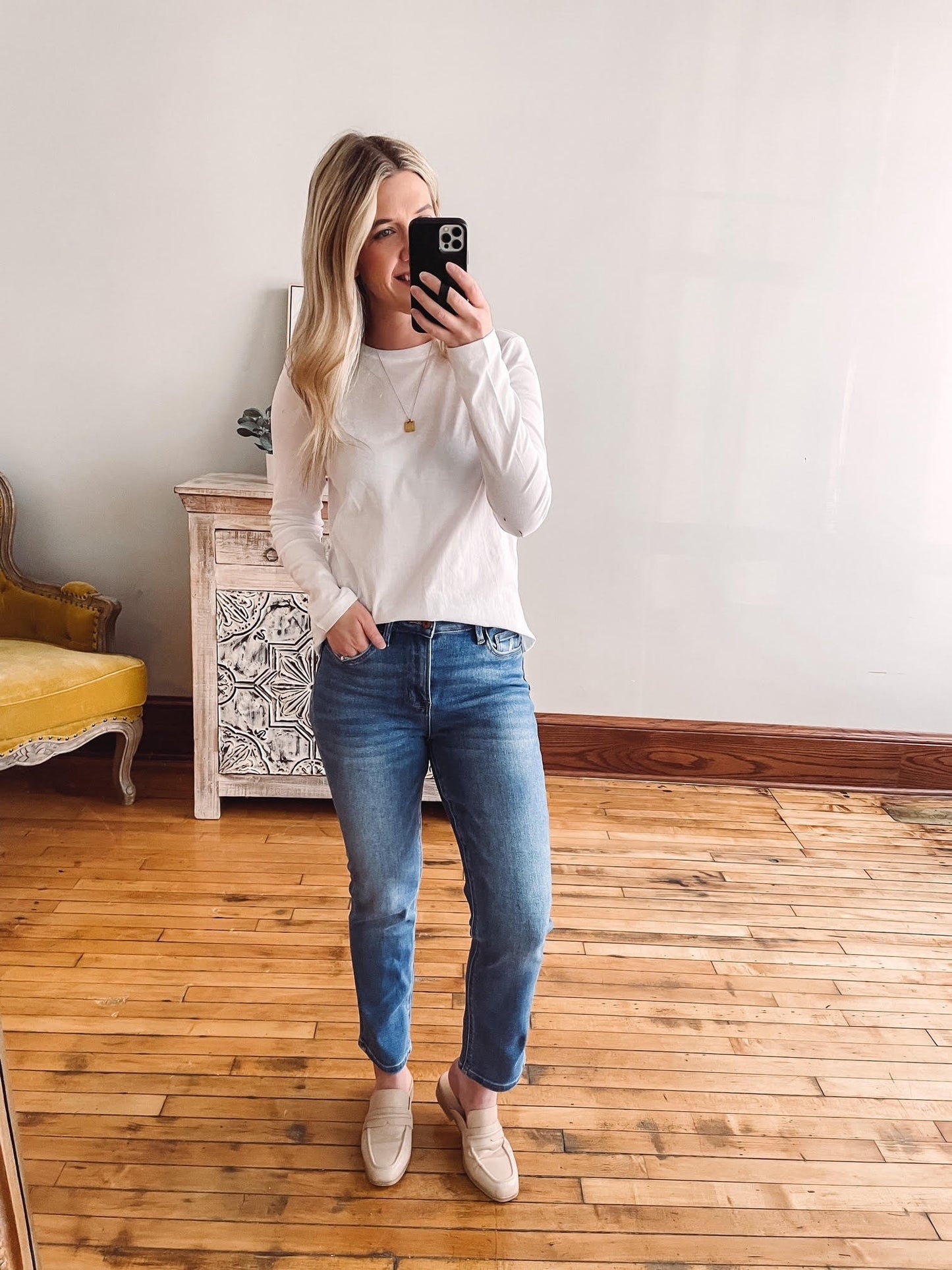 Cotton White Long Sleeve