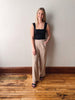 Black Square Neck Tank Top