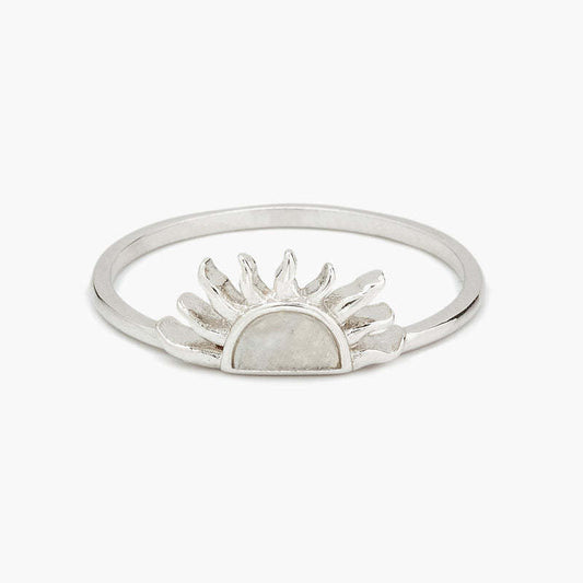 Half Sun Stone Ring