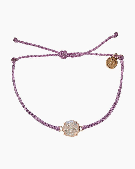 Rainbow Geode Lavender Bracelet