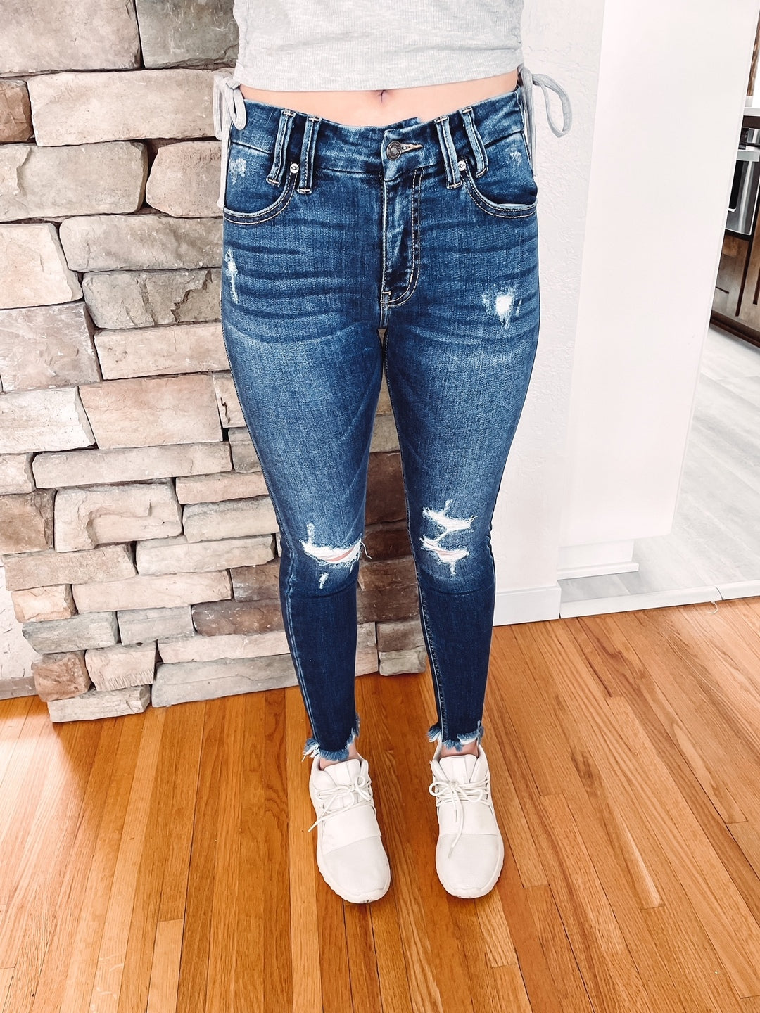 Luca Mid Rise Ankle Skinny Jeans