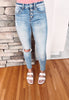 Haylie High Rise Button Up Skinnies