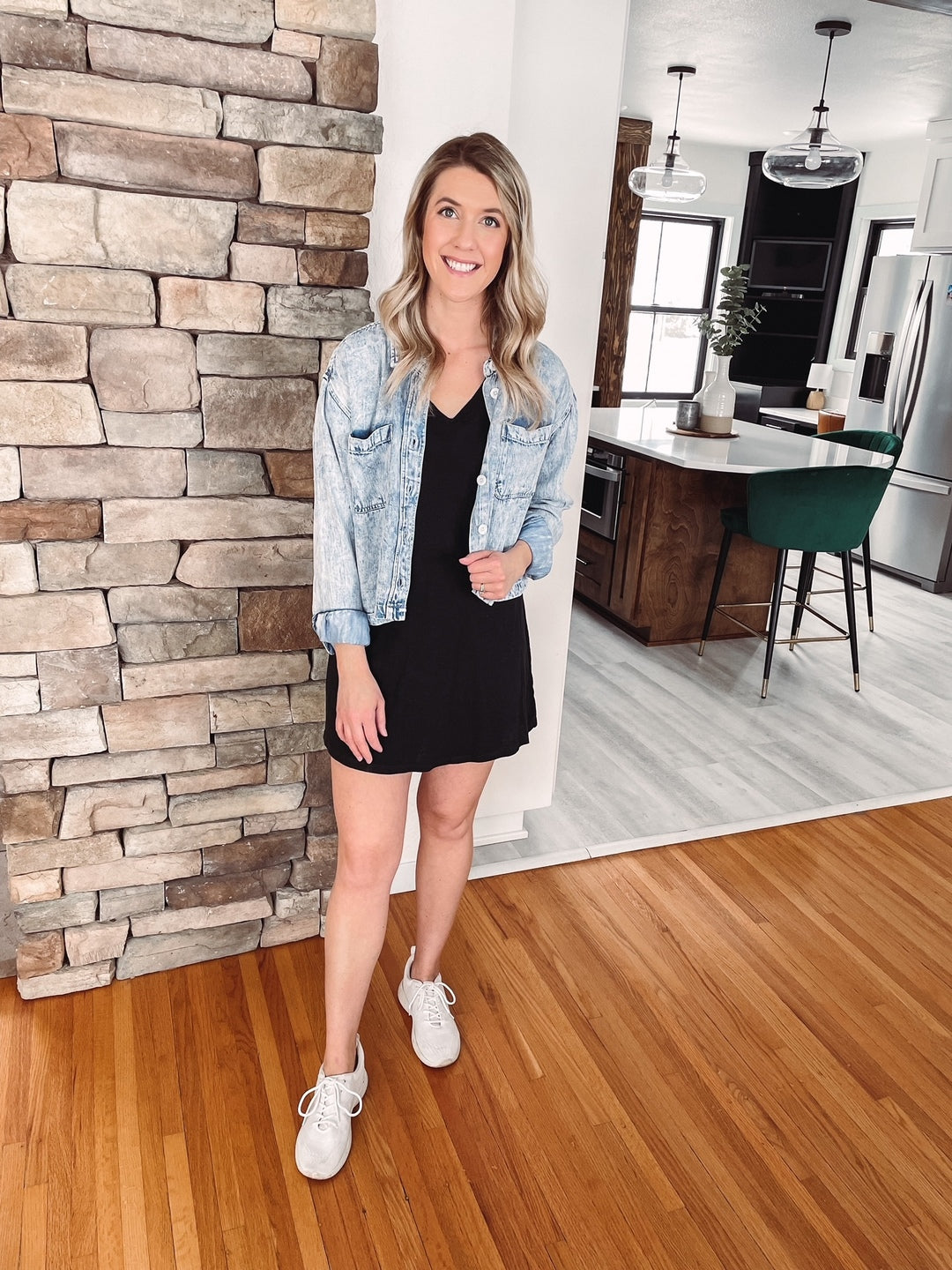 The Pocket Tee Black Dress