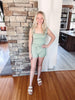 Sage Ruffle Tank