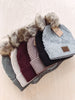 Lena Heather Berry Pom Beanie