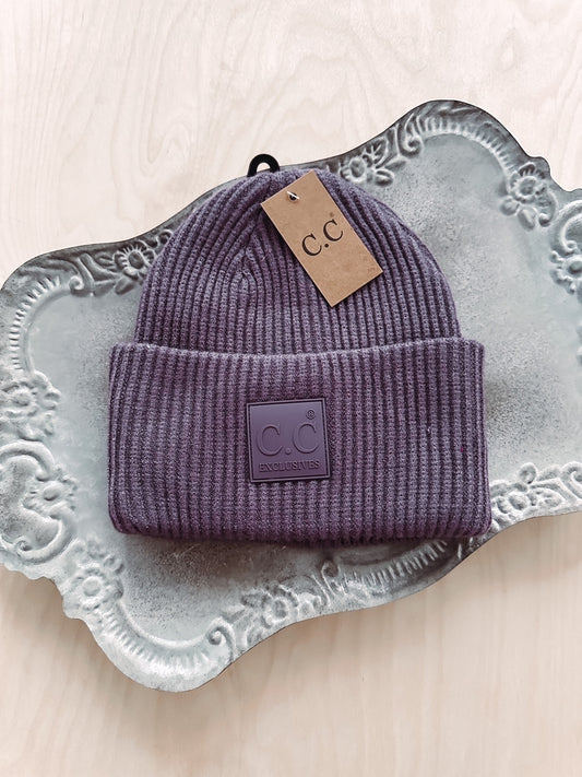 Jess Lilac Ribbed Beanie