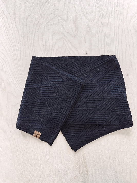 Lena Heather Black Scarf