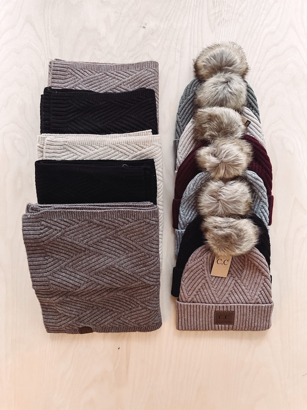 Lena Heather Beige Scarf