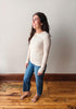 Gabby Oatmilk Ribbed Top