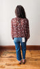 Lillian Floral Blouse - Brown