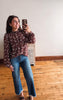 Lillian Floral Blouse - Brown