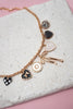 Heart + Rhinestone Charm Necklace