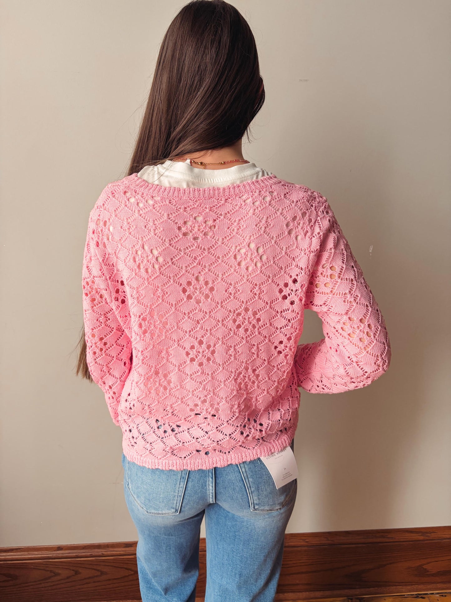 Sol Pink Crochet Top