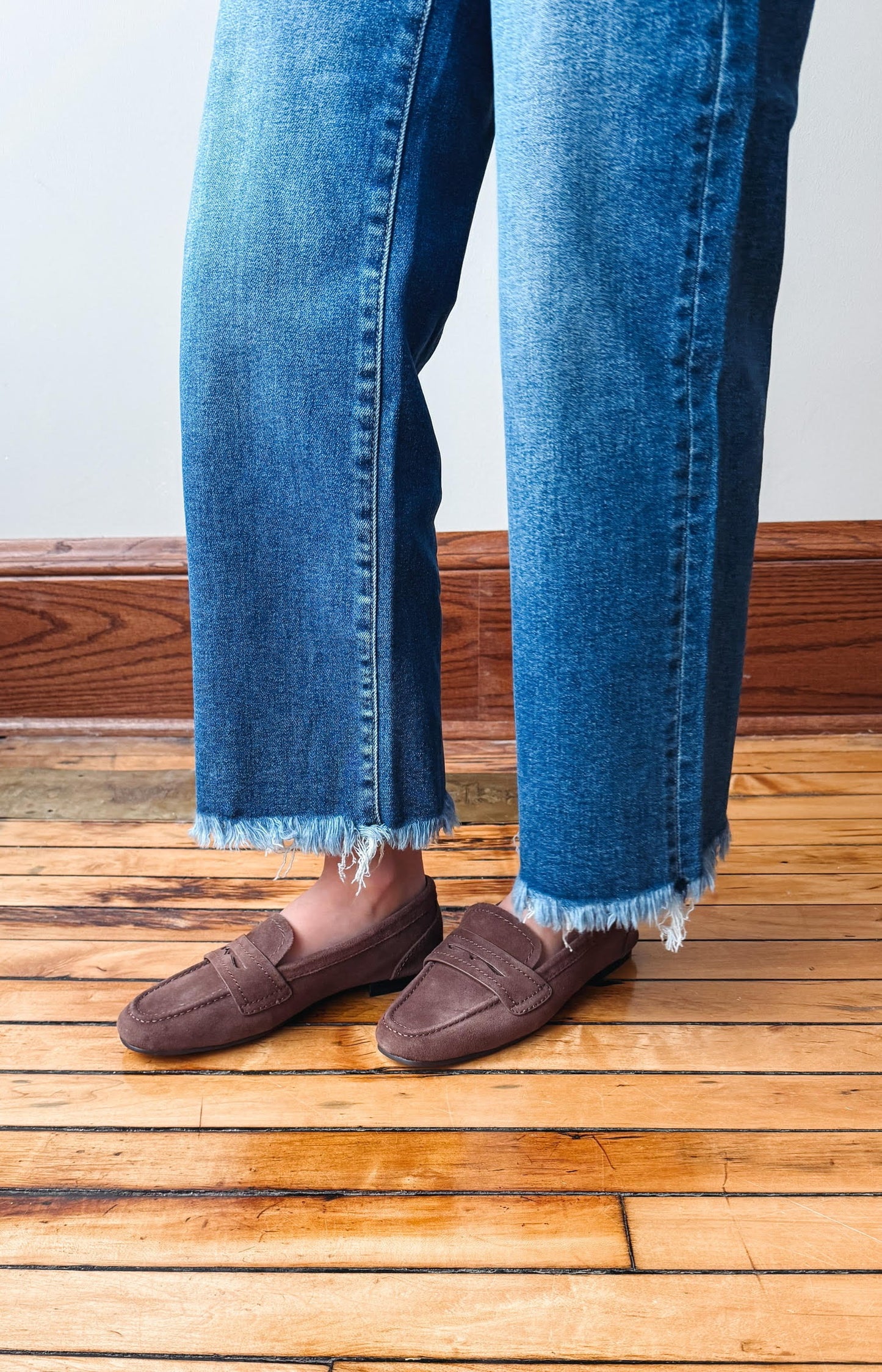 Bahar Chocolate Suede Loafer