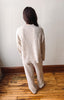 Tilly Beige Cable Knit Pants