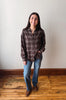 River Plaid Button Up - Dark Roast