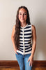 Stevie Navy Striped Sweater Top