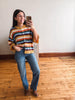 Goldie Mustard Multi Stripe Cardigan