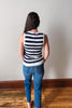 Stevie Navy Striped Sweater Top