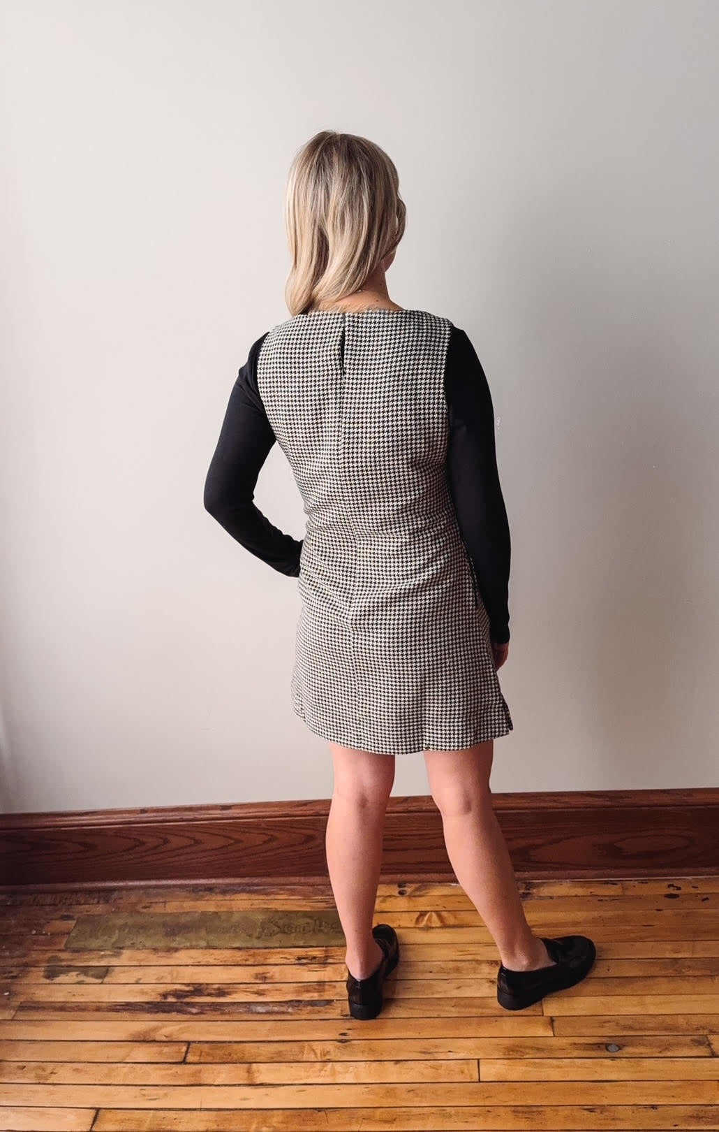 Houndstooth Mini Dress Large Houndstooth Mini Dress Large