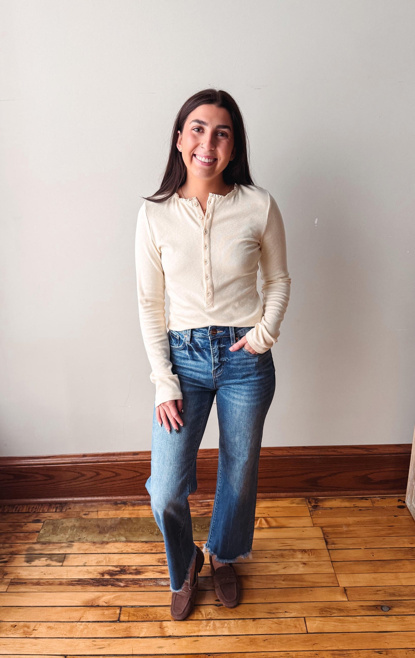Priscilla Cream Top