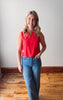 Renee Poppy Red Bow Tank