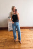 Whitley Navy + White Sweater Tank