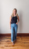 Whitley Navy + White Sweater Tank